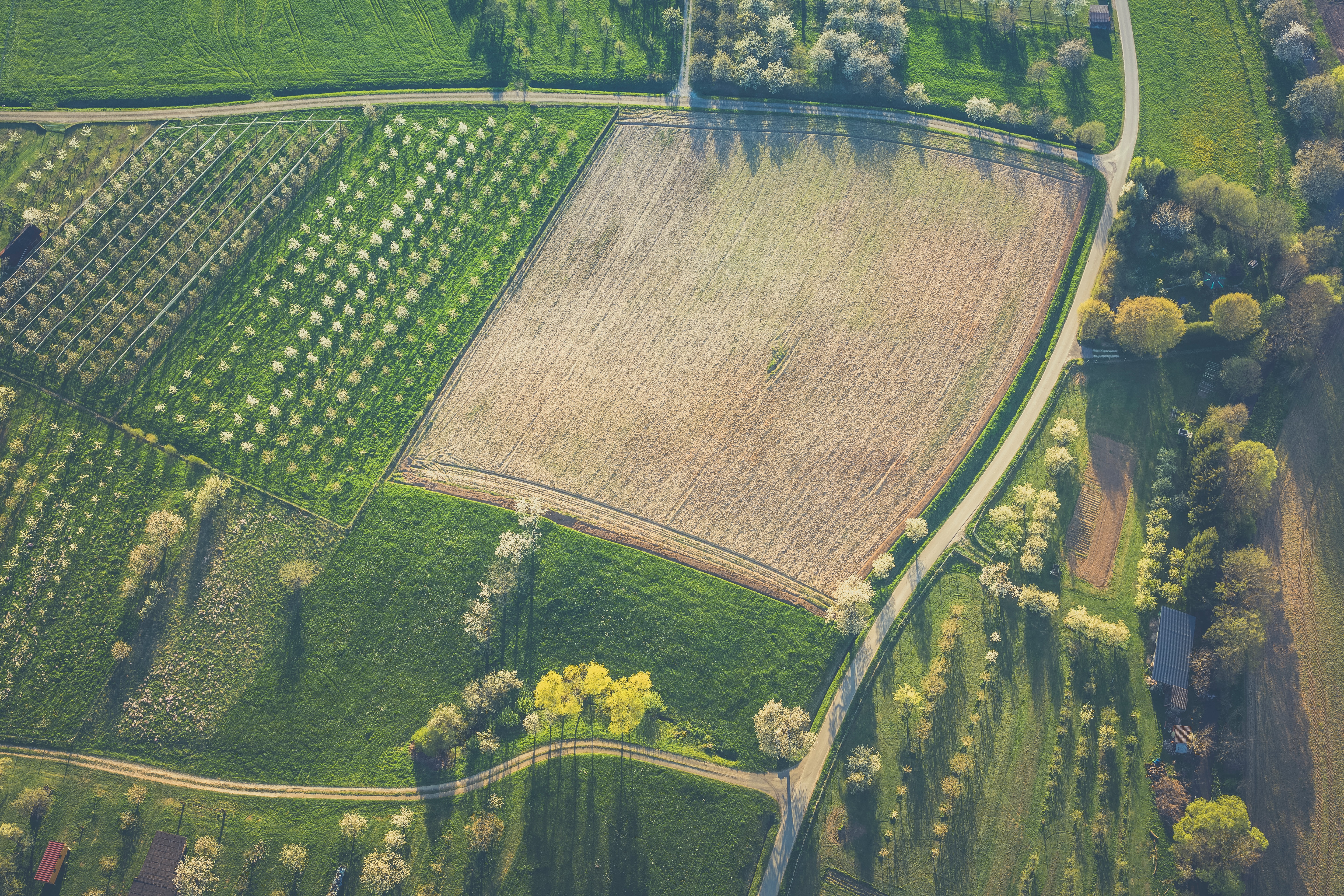 Aerial view of a farm we recently surveyed